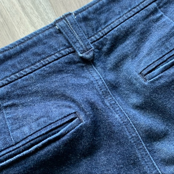 Anthropologie Essential Trouser Dark Chambray Denim Wide Leg - Picture 5 of 12